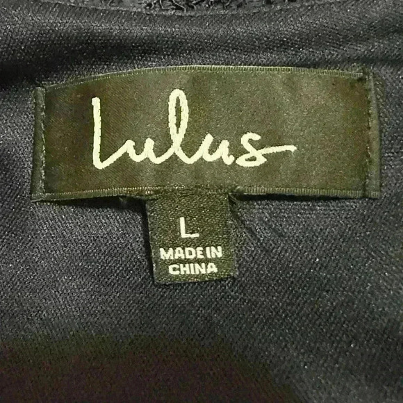 Lulus Take Me To Brunch Navy Blue Lace Mini Shift Dress Womens Size Large - Picture 7 of 7